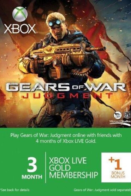 3 + 1 Month Xbox Live Gold Membership – GOW branded (Xbox One/360)