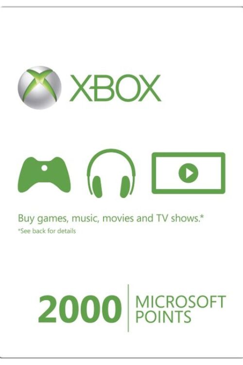 Xbox Live 2000 Microsoft Points (Xbox 360)