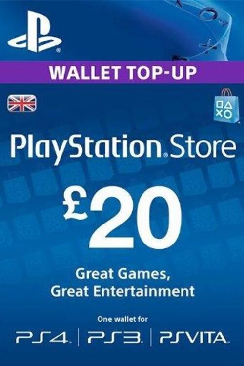 Playstation Network Card – ?20 (PS Vita/PS3/PS4)