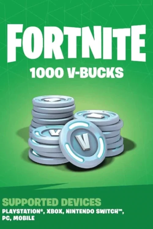 Buy Fortnite 1000 V-Bucks Gift Card Global | PC PlayStation Xbox Switch Mobile | Instant email delivery