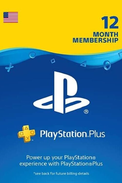 PLAYSTATION PLUS – 12 MONTH SUBSCRIPTION (USA)