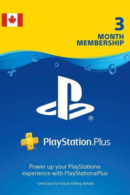 3 Month Playstation Plus Membership (PS+)  (Canada)