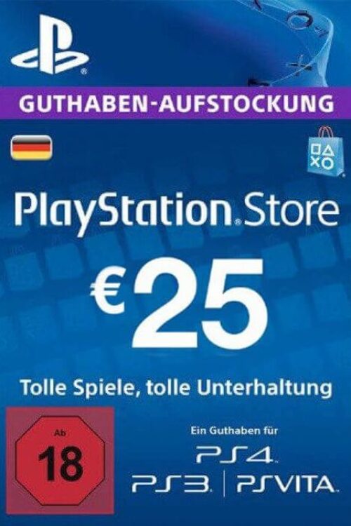 PlayStation Network (PSN) Card – 25 EUR (Germany)