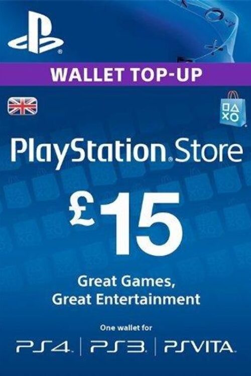 PlayStation Network Card – ?15 (PS Vita/PS3/PS4)