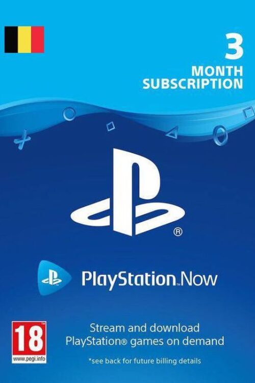 Playstation Now – 3 Month Subscription (Belgium)