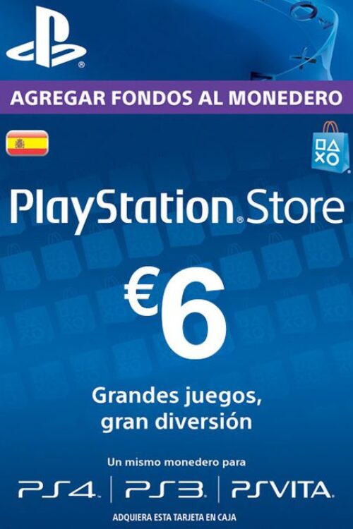 PlayStation Network (PSN) Card – 6 EUR (Spain)