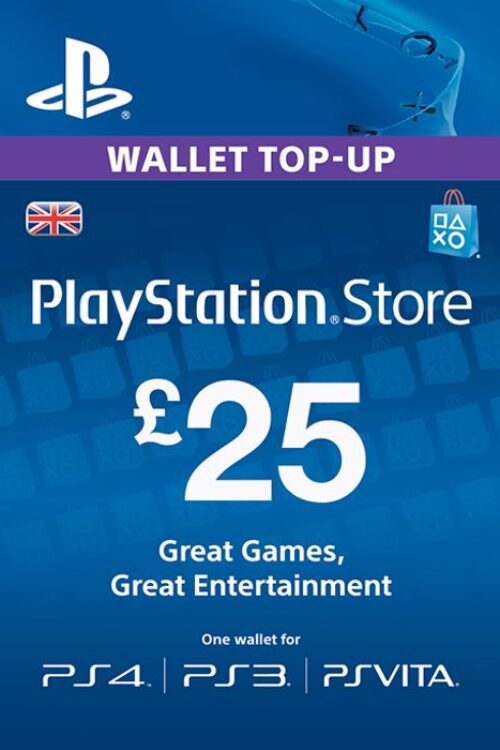 Playstation Network Card – ?25 (PS Vita/PS3/PS4)