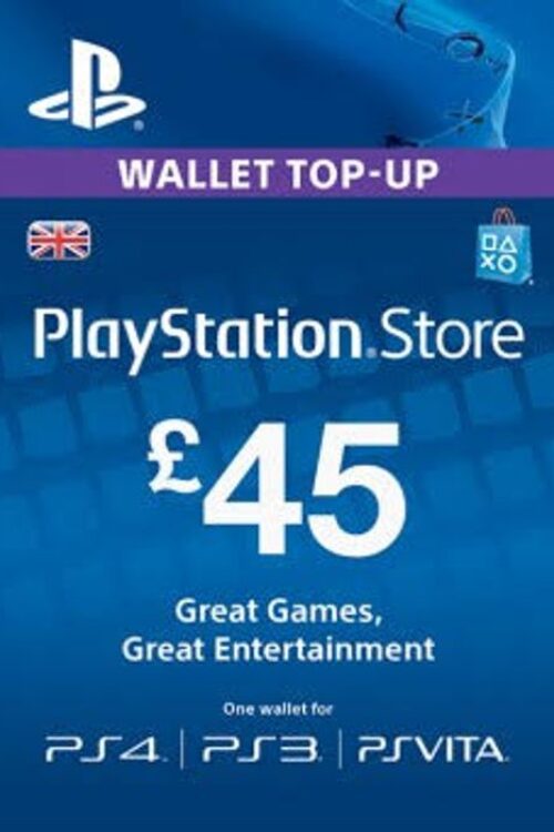 Playstation Network (PSN) Card – 45 GBP