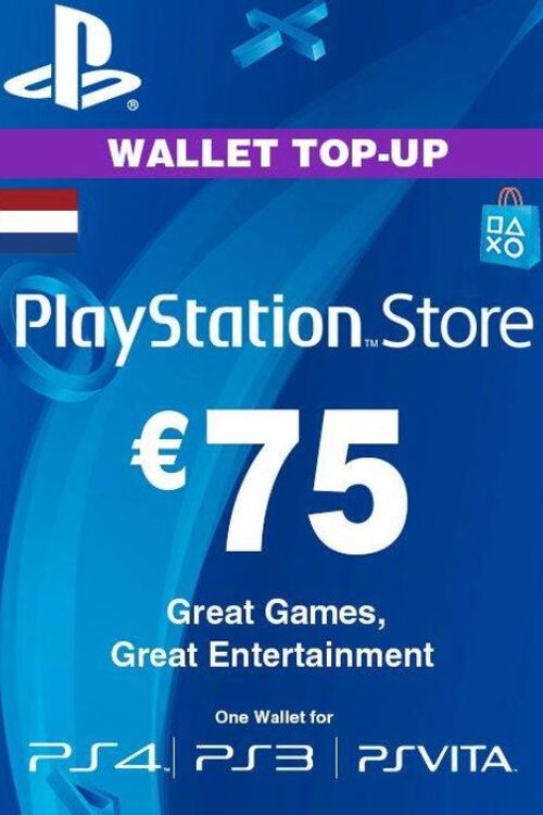 PlayStation Network (PSN) Card – 75 EUR (Netherlands)