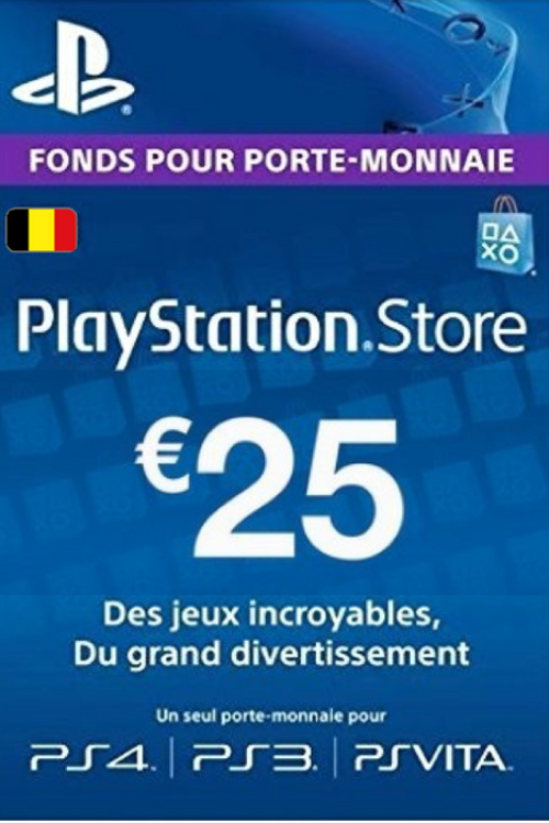 PlayStation Network (PSN) Card – 25 EUR (Belgium)