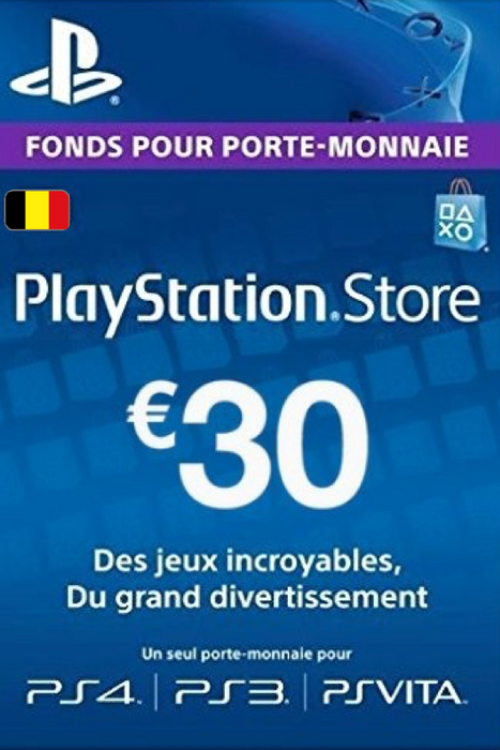 PlayStation Network (PSN) Card – 30 EUR (Belgium)