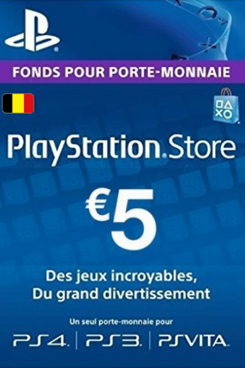 PlayStation Network (PSN) Card – 5 EUR (Belgium)