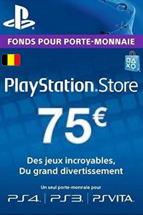 PlayStation Network (PSN) Card – 75 EUR (Belgium)