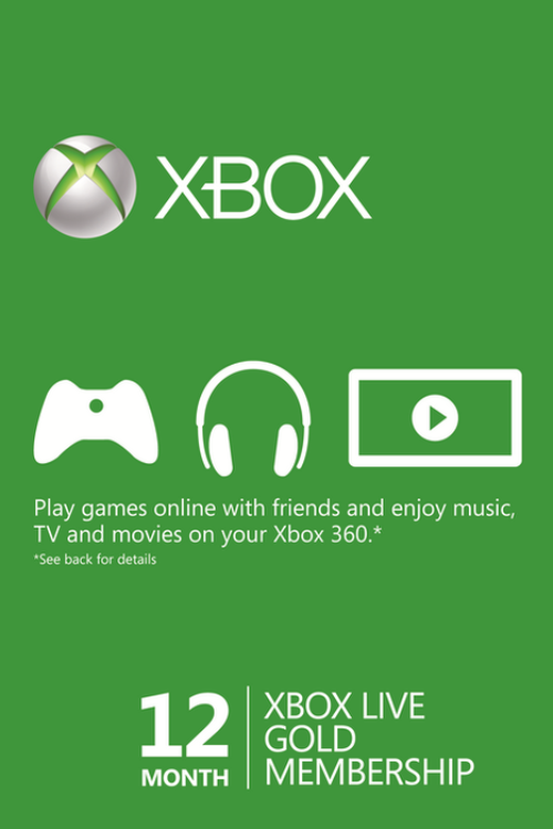 12 Month Xbox Live Gold Membership – (EU & UK)