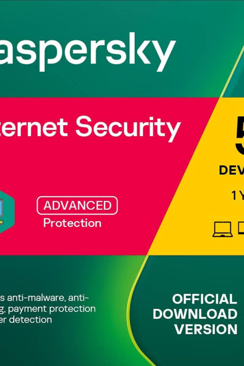 Kaspersky Internet Security 2022 – 5 Devices MD 1 Year EU Software License CD Key