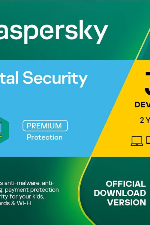 Kaspersky Total Security 2023 | 3 Devices | 2 Years | Antivirus, Secure VPN and Password Manager Included | PC/Mac/Android | EU Online Code