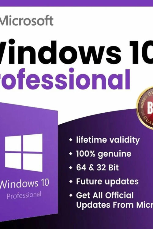 Windows 10 professional For PC – Global – Windows PC only – Retail Online Activation Key